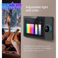 Module d'interrupteur intelligent multifonctionnel SQ 8'' avec écran tactile, WiFi/Zigbee, pour panneau de commande central, compatible Tuya Android, avec fonction musique de fond