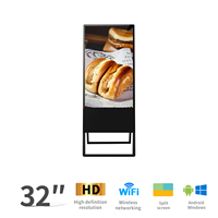 Afficheur numérique portable Android à écran tactile HD de 32 pouces, type A, pour intérieur, avec garantie OEM d'un an, idéal pour les centres commerciaux