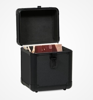Étui de rangement pour disques vinyles en aluminium personnalisable de 7 pouces pour 50 singles, OEM et ODM pris en charge