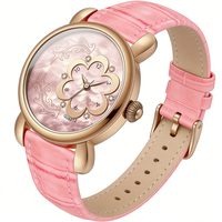 Montre à quartz pour femme, cadran en nacre, bracelet en acier inoxydable et cuir véritable, étanche, luxe, charme féminin, 18 mm 9 mm