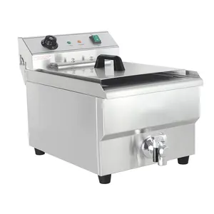 16L Table Top Professional Industrial Electric Deep Fat Fryer 380V/6Kw