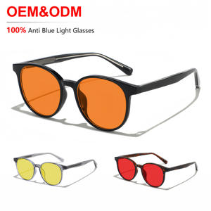 Gafas con Filtro de Luz Azul, Montura Redonda de Material TR90, Unisex, Diseño Moderno, Suministro Directo de Fábrica al por Mayor - Product Image 1