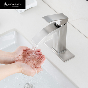 Vòi nước thác nước UPC Sus304 Griferia Torneira Cozinha, vòi chậu rửa mặt màu đen mờ, vòi lavabo <span class=keywords><strong>CUPC</strong></span> - Product Image 6