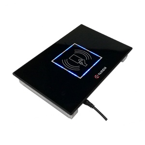 USB Port Desktop UHF RFID <b>Card</b> Reader ISO18000-6C 860-960MHz ABS <b>Access</b> <b>Control</b> Memory Locking Data Encryption 60cm Reading - Product Image 2