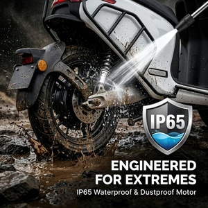Scooter électrique Enduro pour passagers, 2 roues, pédales, cyclomoteur électrique, moteur à moyeu 4000W, batterie lithium 72V - Product Image 3