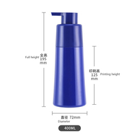 Nouveau Double Tube Décharge Liquide Shampooing et Gel Douche Bouteille De Soin De Lavage Bouteille En Plastique Vide 300/400/500ml Bouteille De Teinture Pour Les Cheveux