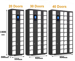 Casillero de Carga para Teléfonos Inteligentes para Centros Comerciales, Aeropuertos y Estaciones con Gestión <span class=keywords><strong>en</strong></span> <span class=keywords><strong>Tiempo</strong></span> <span class=keywords><strong>Real</strong></span> y Acceso Fácil para el Usuario - Product Image 6
