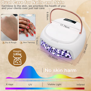 2024 Nieuwe Kuur Alle Gel Professionele Led <span class=keywords><strong>UV</strong></span>-<span class=keywords><strong>Lamp</strong></span> Grote Ruimte 15000Mah Batterij Verstelbare Uithardende Niveau Manicure Nageluitrusting - Product Image 5
