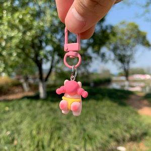 Porte-clés pendentif pour sac d'école, motif pêche <span class=keywords><strong>RAI</strong></span>, style 'Hip Girl', mignon, créatif, personnalisé, cadeau, ornements suspendus pour influenceurs - Product Image 4