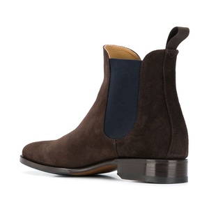 Stivaletti alla caviglia Casual intelligenti in pelle scamosciata Unisex per piedi larghi stivali Chelsea classici donna taglie forti - Product Image 4