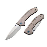 Cuchillo Plegable Profesional Personalizado 748 para Campismo, Senderismo y Uso Diario (EDC) con Mango de Aleación de Aluminio Resistente para Pesca y Uso en el Bolsillo