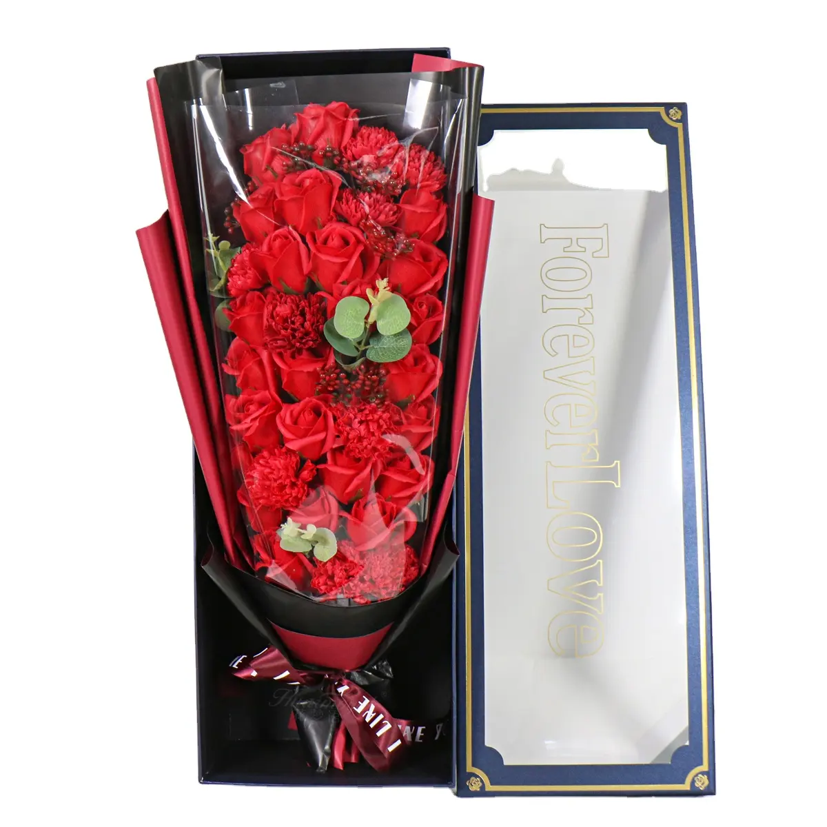 פרח סבון ליום האהבה באיכות גבוהה פרחים מלאכותיים סיטונאי פרחים מלאכותיים למתנות חג
