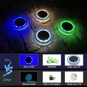 Lumière de piscine LED flottante rechargeable RGB IP68, lumière de piscine solaire - Product Image 5