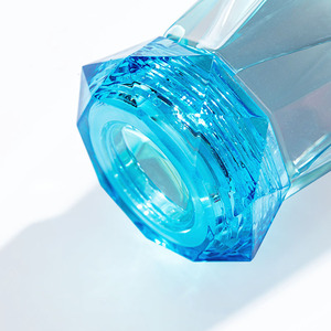 Commercio all'ingrosso 400ml Wellness vetro bottiglia di acqua cristallo infuso gemma con pietra colorata tazza di vetro minimalista per bicchieri - Product Image 6