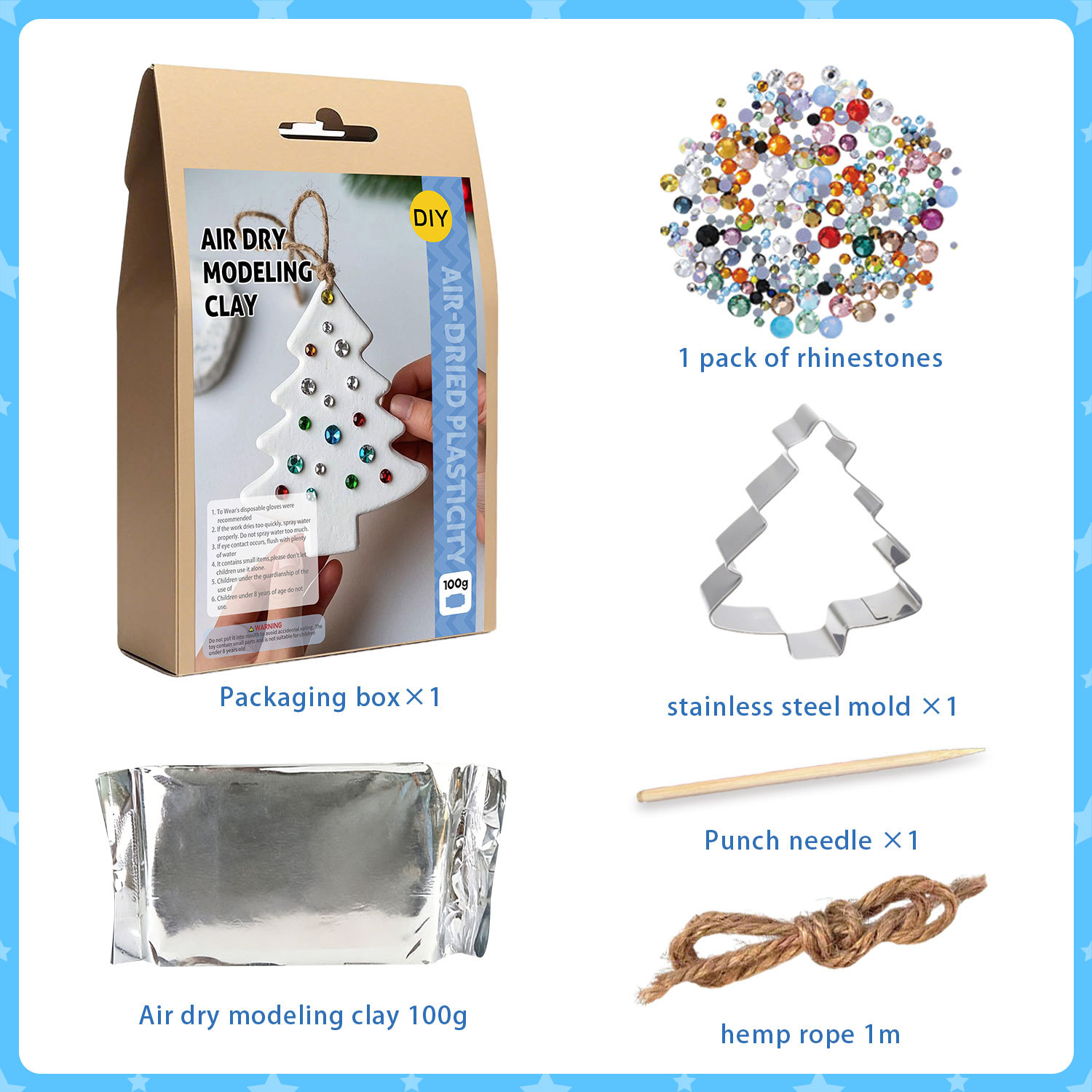 Air-Dried Clay DIY Kit Style 2