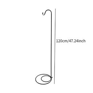 Luci da giardino solari in stile moderno con Display a LED bianco caldo appendiabiti da pastore con gancio per interni cartelli in metallo pannello solare - Product Image 1