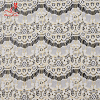 145Cm Nylon Rayonne Polyester 2023 Amérique Net Organza Tricot Date Nigérian Belle Séquence Dentelle Matériel Tissu
