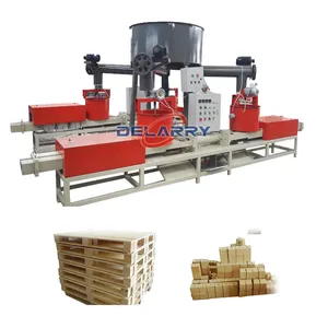 Wood Waste Recycling Sawdust Compressed Wooden Pallet Block Hot Pressing Equipment