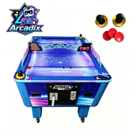 Table de hockey sur air commerciale à monnayeur, prix d'usine, pour 2 joueurs, machine de jeu d'arcade de hockey avec LED pour centre de jeux