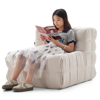 Sofá Individual Moderno de Lujo ModHomi, Tapizado en Terciopelo, Diseño Acolchado, Relleno de Espuma, Cómodo para Espacios Pequeños, Muebles para el Hogar
