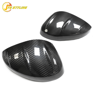 Copertura Specchietto Retrovisore in Fibra di Carbonio Stile <span class=keywords><strong>Mugen</strong></span> per Honda Civic 11a Generazione con Foro per Indicatore di Direzione - Product Image 3