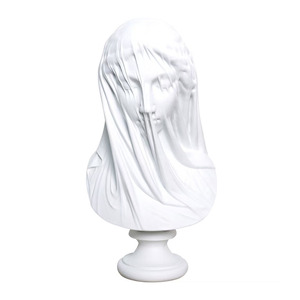 Figuritas griegas personalizadas estatua de mujer joven misteriosa velo chica minimalista decoración del hogar esculturas para decoración de estantería de estudio - Product Image 5