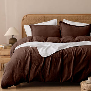 135x200cm mousseline linge <span class=keywords><strong>de</strong></span> lit certifié Oeko-Tex Super doux respirant coton <span class=keywords><strong>housse</strong></span> <span class=keywords><strong>de</strong></span> <span class=keywords><strong>couette</strong></span> tissé Style moderne pour un usage domestique - Product Image 5