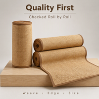Tapis tissé en sisal, tapis de sol en fibres naturelles pour salon, table basse, décoration intérieure Bocai
