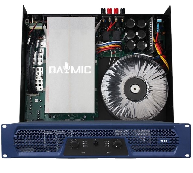 2 Channel Power Amplifier T10 High Power Amplifier Kit 1000 Watts Driver Power Amplifier