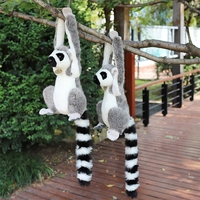Vente en gros de singe en peluche simulé, mignon, singe en peluche, bras longs, poupées lémuriennes en peluche réalistes