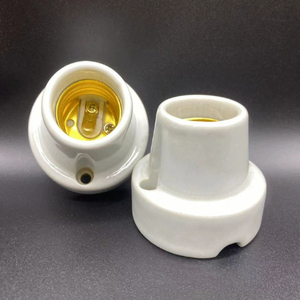 Portalámparas de Cerámica <span class=keywords><strong>E27</strong></span>, Base de Luz de Cerámica con Rosca Reforzada, Clásica para Iluminación de Suelo, Base Calefactora, Portalámparas para Mascotas - Product Image 1