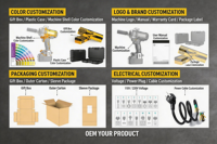 Marteau de démolition électrique de qualité industrielle avec embrayage de sécurité SDS Plus, anti-vibration, en alliage d'aluminium, 800W, 4000-5000 BPM