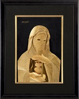 Décoration personnalisée de la maison Crucifix Design Peinture murale Décoration de la maison Artisanat d'art 24k Peinture en feuille d'or