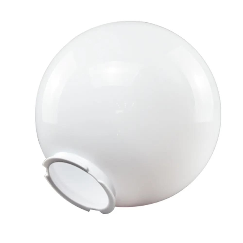 Bola de globo blanco de 250MM, accesorios de cubierta acrílica de plexiglás de plástico pmma, sombra de lámpara para luz al aire libre