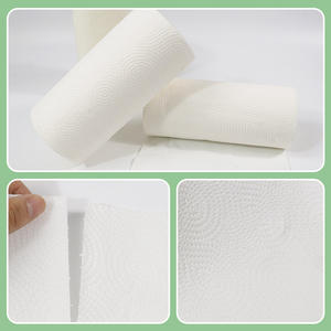 Essuie-tout en papier ménager de qualité supérieure, polyvalent, 3 plis, absorbant, pâte de bois vierge, emballage double volume, blanc, cuisine - Product Image 4