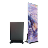 Écran publicitaire numérique LED sur pied, pliable, avec SDK, pour affichage de posters en intérieur/extérieur, pour magasins de détail, salons professionnels et événements
