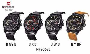 Montre Sportive à Quartz NAVIFORCE 9068 pour Homme, Étanche, Affichage 24 Heures et Date, Bracelet en Cuir 22mm, Boîtier en Alliage, Style Tendance, Relogio Masculino - Product Image 6