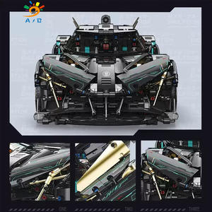 Coche <span class=keywords><strong>de</strong></span> Carreras <span class=keywords><strong>de</strong></span> Simulación AJB, Modelo Apollo, Material Plástico ABS, Escala 1/10, 2113 Piezas, Juego <span class=keywords><strong>de</strong></span> Bloques <span class=keywords><strong>de</strong></span> Construcción para Armar y Decorar - Product Image 6