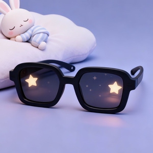 Gafas de sol para bebé, rectangulares, polarizadas, UV400, montura completa, marco suave, protección solar para niños de 0 a 3 años, modelo unisex 23071 - Product Image 1
