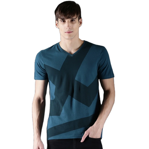 Camiseta de Punto Informal para Hombre 2024 de Buena Calidad, Transpirable y Ecológica, con Cuello Redondo, Corte Ajustado, Manga Corta y Diseño Estampado, Bangladesh - Product Image 1