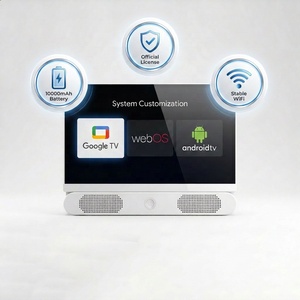 Téléviseur Google portable 24 pouces avec batterie 10000 mAh, boîtier blanc, Smart WebOS Tizen VIDAA, logo personnalisé, vente en gros B2B sans limite - Product Image 1