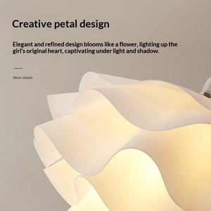 Lampadario Nordico per Camera da Letto <span class=keywords><strong>con</strong></span> Design a Pigna e Zucca, Sorgente Luminosa LED e Telecomando - Product Image 3