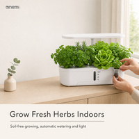 Kit de jardin hydroponique intelligent 3 modules, avec lumière de croissance LED et arrosage automatique, pour la culture de légumes d'intérieur à la maison et en cuisine