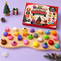 Adventskalender 2026 24-Tage-Weihnachts-Countdown-Kalender Adventskalender-Box Weihnachts-Adventskalender Quetschspielzeug für Kinder
