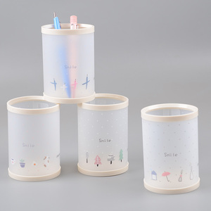 Wholesale Office School Accessories Plastic Desktop Stationary Organizer Pen Holder Box For Student