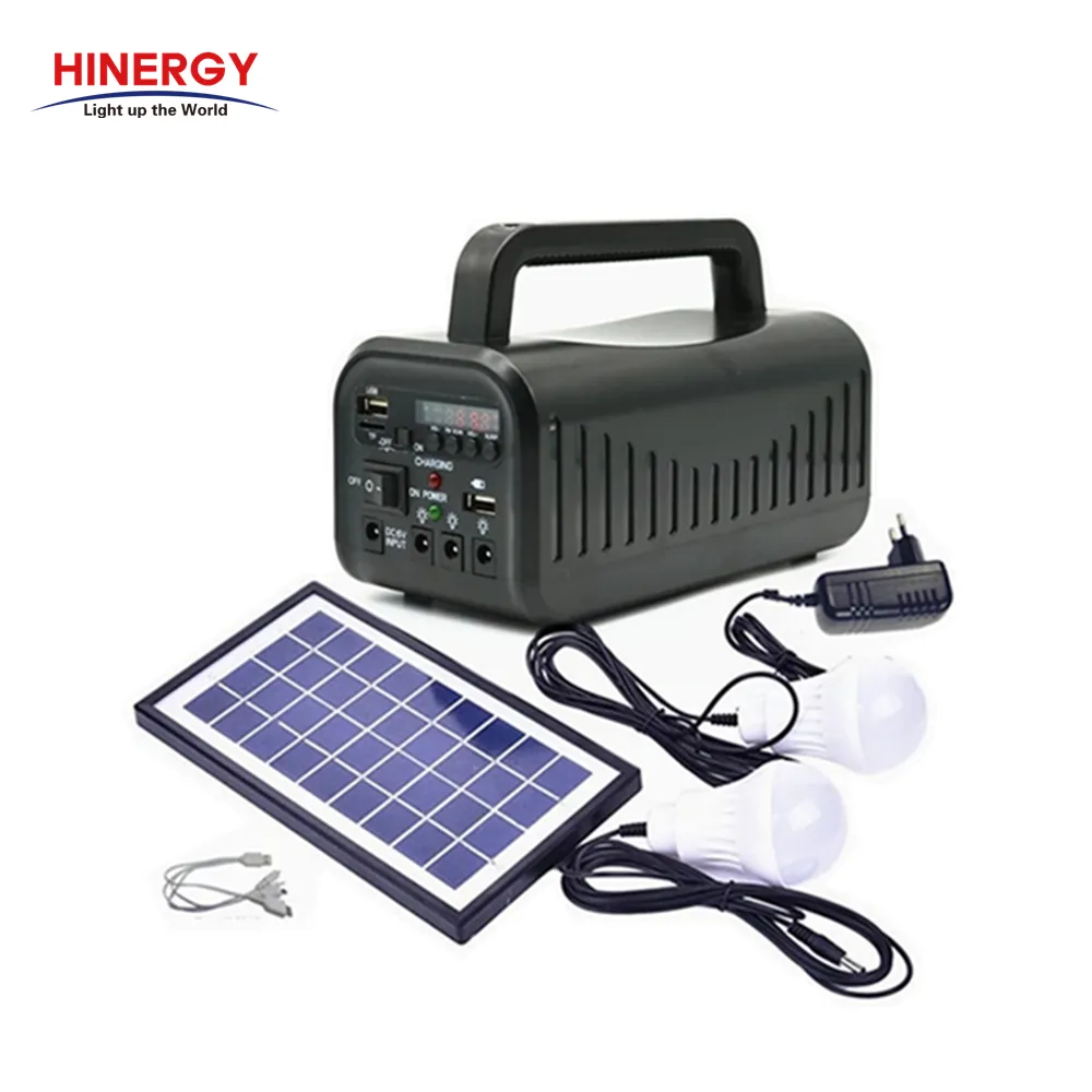 Mini système d'énergie solaire Portable pour homel, petit générateur solaire avec panneau solaire