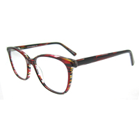 Lunettes rondes de qualité supérieure avec grandes montures de lunettes en acétate montures de lunettes bloquant la lumière bleue pour femmes