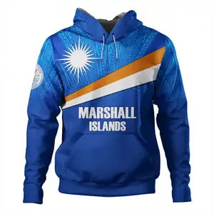 Marshall adaları bayrağı tasarımlar boy Hoodies erkek moda uzun kollu kapüşonlu Sweatshirt özel kazak üstleri sonbahar 2023