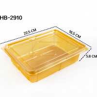 Clear PET Food Grade Cake Pastry Box for Sushi Customizable Bakery Retail Grocery Supermarket Wholesale