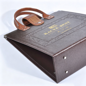 Fuxi Swatch Binder PU <b>Box</b> <b>File</b> FX-Sample Book Custom From China Factory Direct Folder with UV Printing - Product Image 1